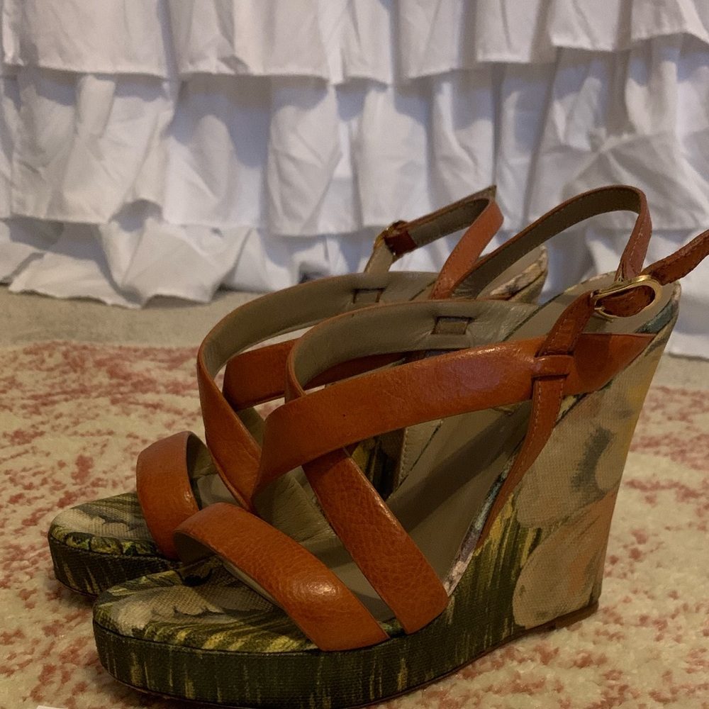 Valentino Floral Wedges